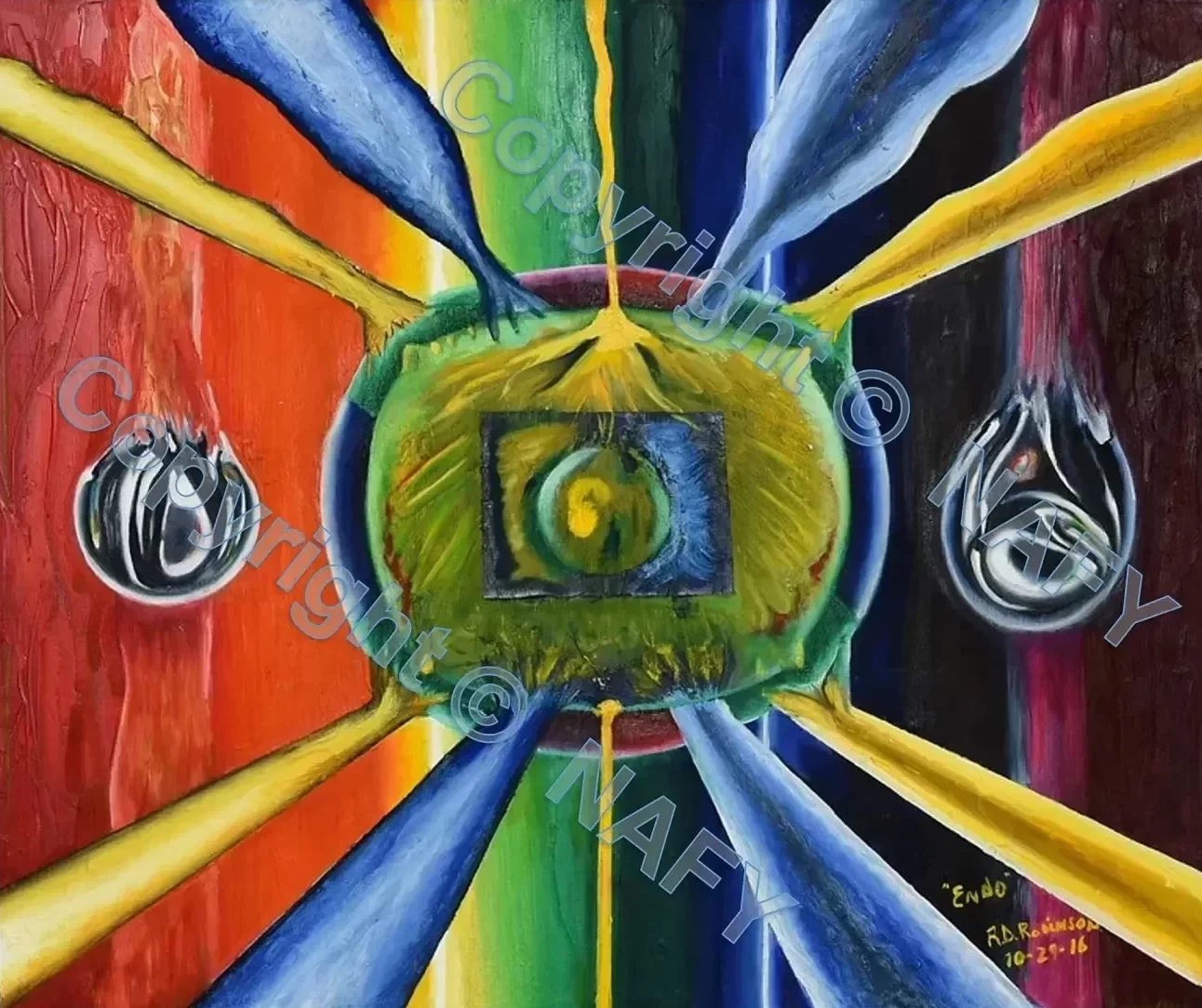 Endo, AKA "It's Complicated" Abstract Art Product Image