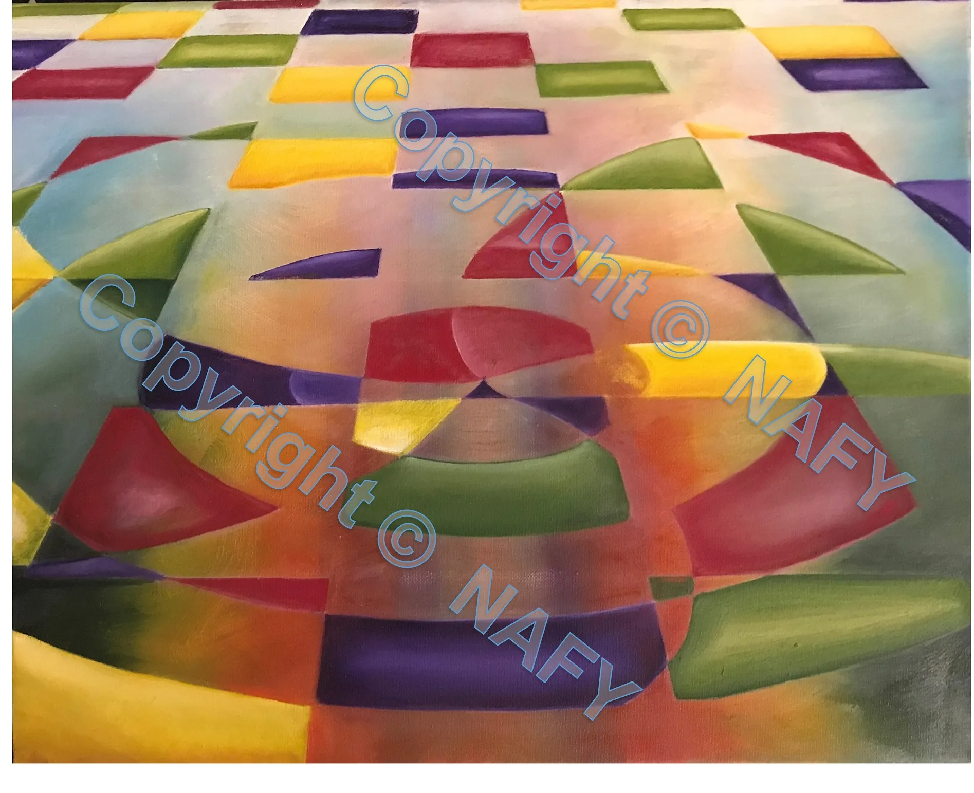 Five and Dime Colorscape Abstract Art Product Image