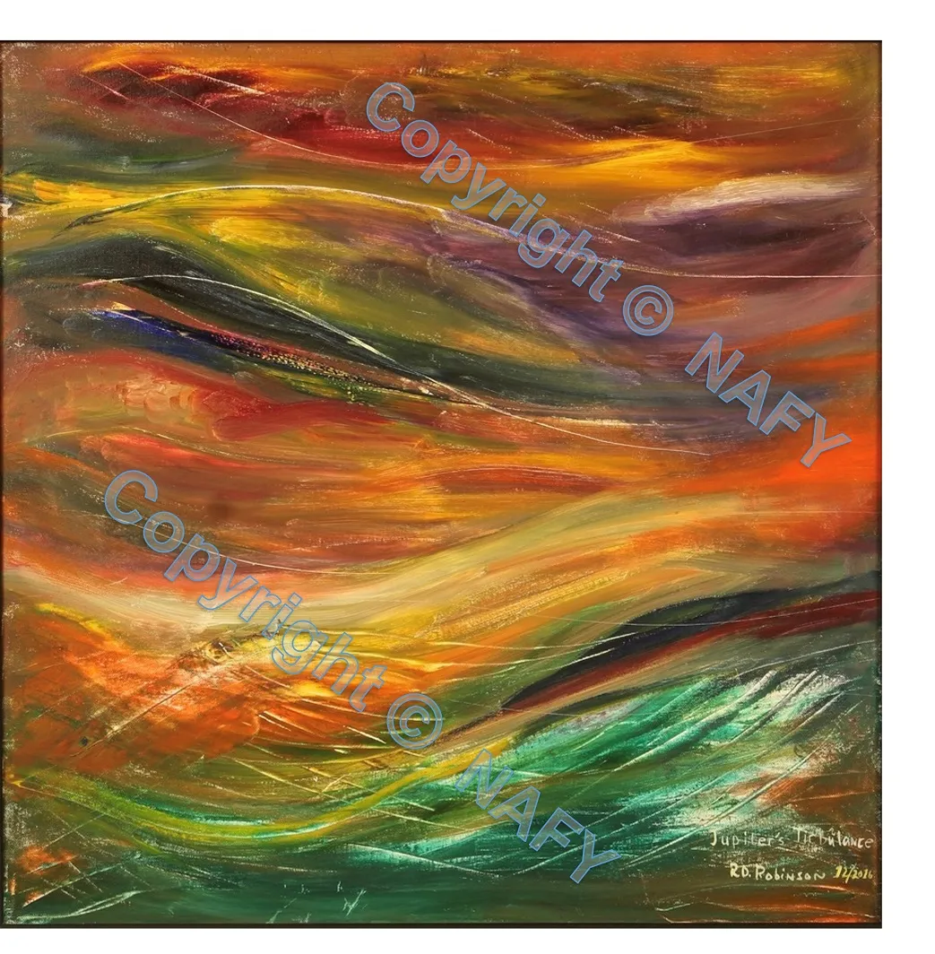 Jupiter's Turbulence Abstract Art Product Image