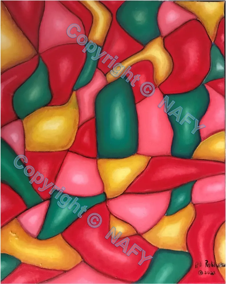 Tangled Runners Abstract Art Product Image